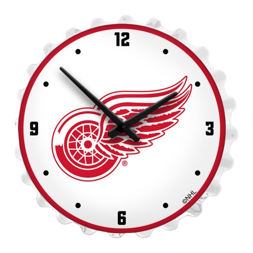Detroit Red Wings: Bottle Cap Lighted Wall Clock