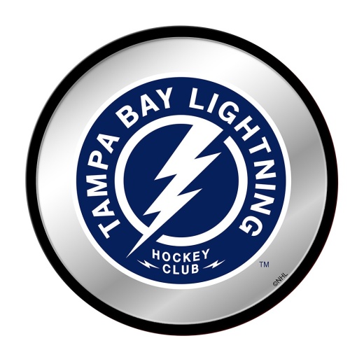 Tampa Bay Lightning: Secondary Logo Modern Disc Mirrored Wall Sign