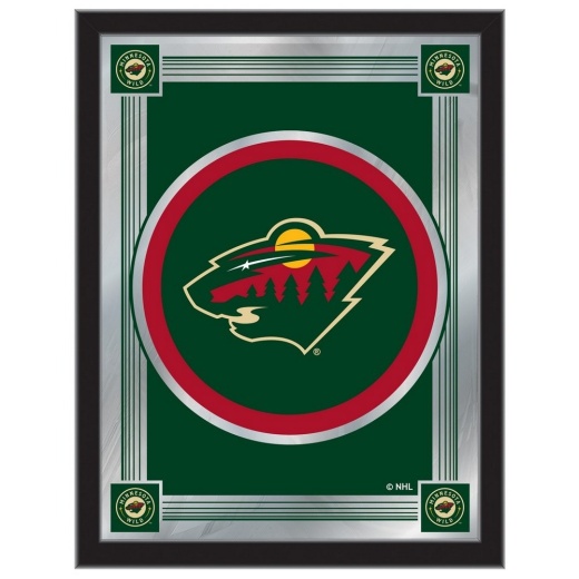 Minnesota Wild 17" X 22" Logo Mirror By Holland Bar Stool Company