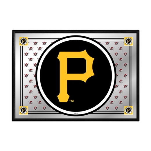 Pittsburgh Pirates: Team Spirit Framed Mirrored Wall Sign