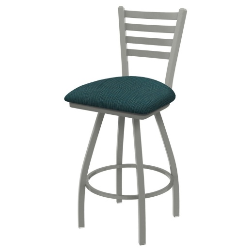 Xl 410 Jackie Swivel Stool With Anodized Nickel Finish And Graph Tidal Seat