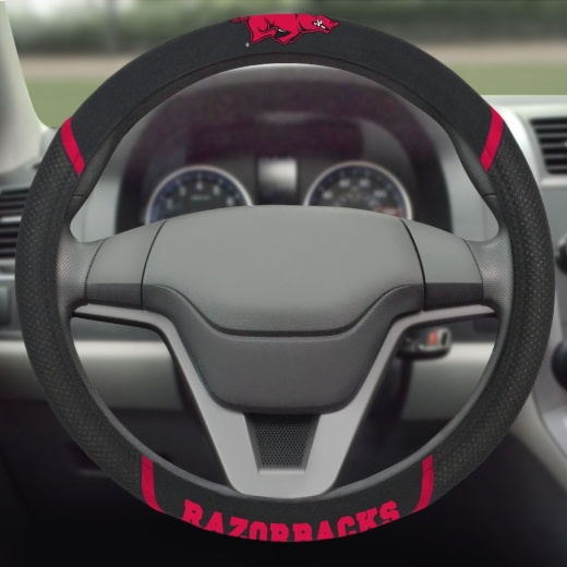 Arkansas Razorbacks Embroidered Steering Wheel Cover