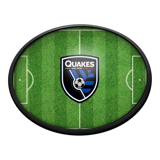 San Jose Earthquakes: Pitch Oval Slimline Lighted Wall Sign