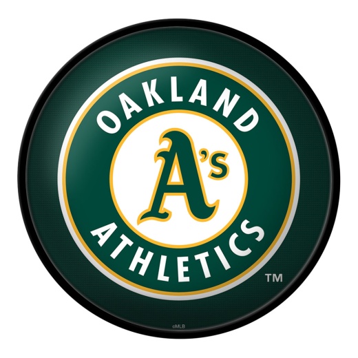 Oakland Athletics: Modern Disc Wall Sign
