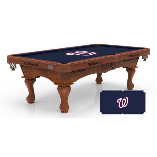 Washington Nationals 8' Pool Table By Holland Bar Stool Co