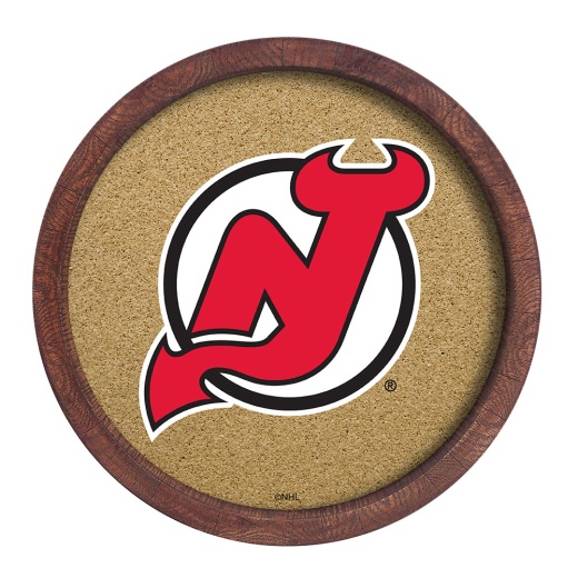 Jersey Devils: Barrel Top Cork Note Board