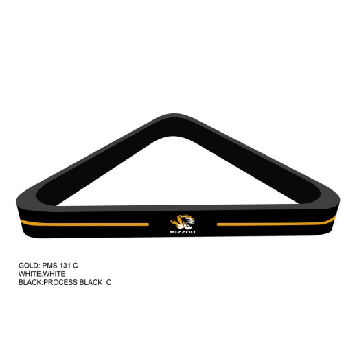 Missouri University Billiard Ball Triangle Rack
