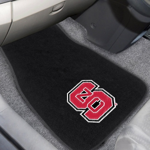 Nc State Wolfpack Embroidered Car Mat Set 2 Pieces