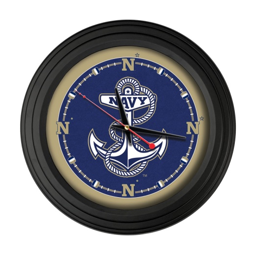 Us Naval Academy 15" Traditional Wall Clock By Holland Bar Stool Co