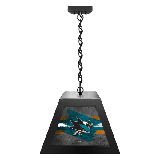 San Jose Sharks Pendant Box Light By Holland Bar Stool Company