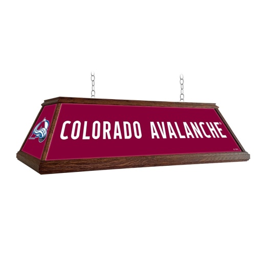 Colorado Avalanche: Premium Wood Pool Table Light