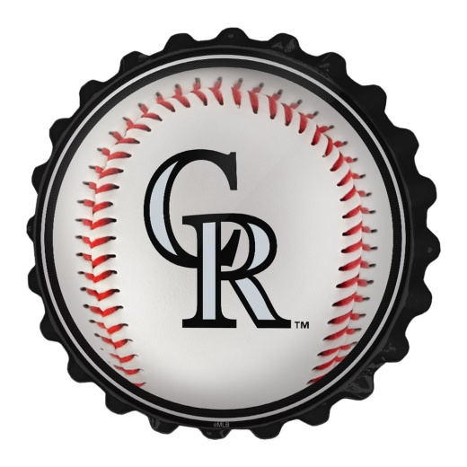 Colorado Rockies: Baseball Bottle Cap Wall Sign