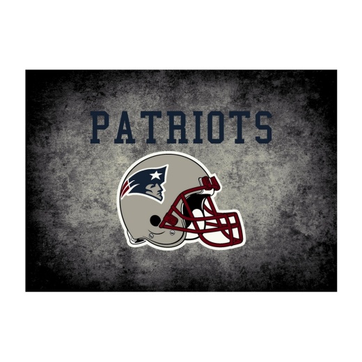 England Patriots 6'X8' Distressed Rug