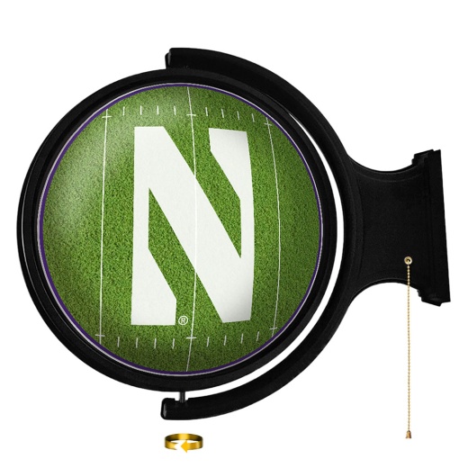 Northwestern Wildcats: On The 50 Rotating Lighted Wall Sign