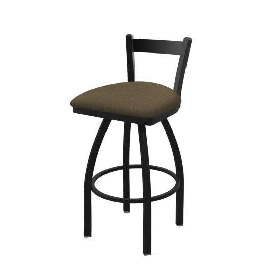 821 Catalina Low Back Swivel Stool With Black Wrinkle Finish And Graph Cork Seat