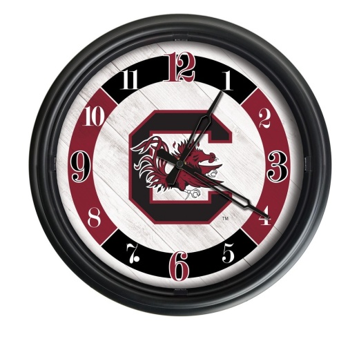 University Of South Carolina Indoor/Outdoor Led Wall Clock By Holland Bar Stool Co
