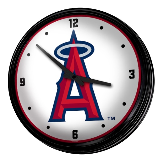 Los Angeles Angels: Retro Lighted Wall Clock