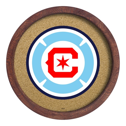 Chicago Fire: "Faux" Barrel Framed Cork Board