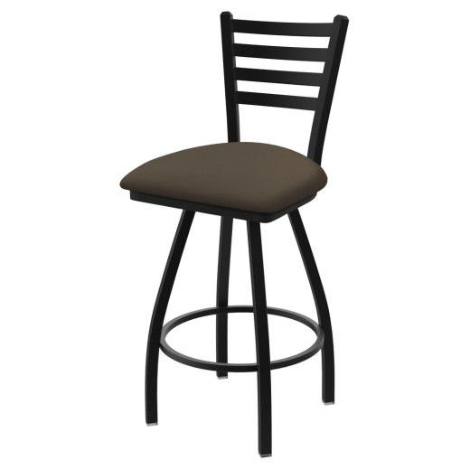 Xl 410 Jackie Swivel Stool With Black Wrinkle Finish And Canter Earth Seat 36 Inch - Extra Tall Bar Stool
