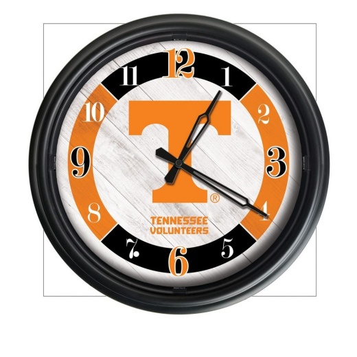 University Of Tennessee Indoor/Outdoor Led Wall Clock By Holland Bar Stool Co