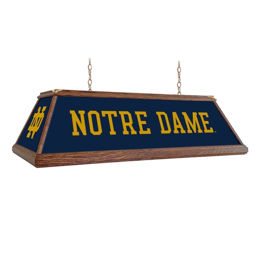 Notre Dame Fighting Irish: Premium Wood Pool Table Light