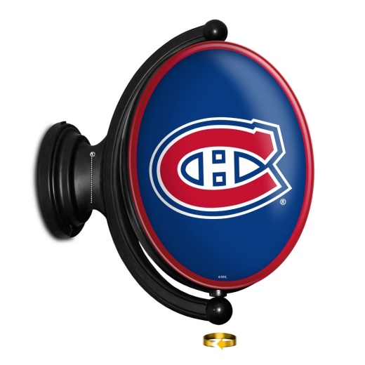 Montreal Canadiens: Original Oval Illuminated Rotating Wall Sign