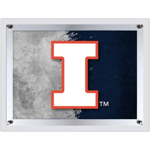 University Of Illinois Backlit Led Sign By Holland Bar Stool Company