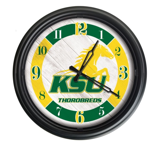 Kentucky State University Indoor/Outdoor Led Wall Clock By Holland Bar Stool Co