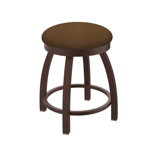 802 Misha 18" Swivel Vanity Stool With Bronze Finish And Rein Thatch Seat