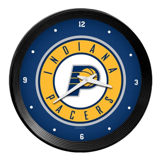 Indiana Pacers: Ribbed Frame Wall Clock