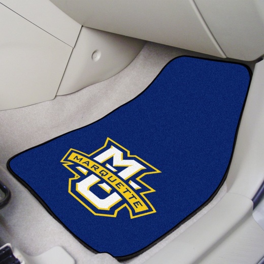 Marquette Golden Eagles Front Carpet Car Mat Set 2 Pieces