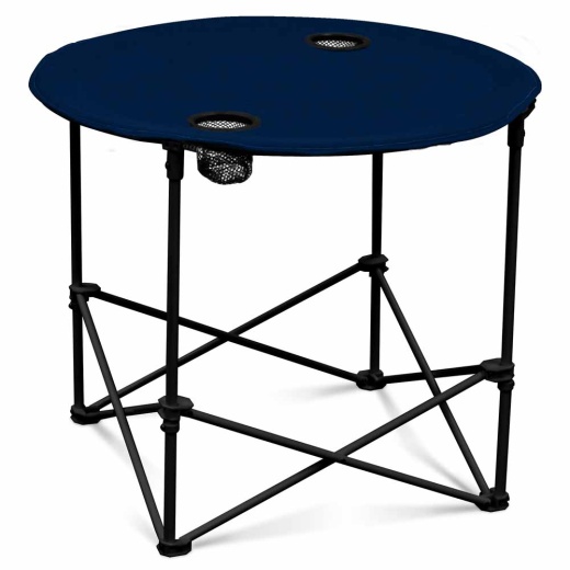 Plain Navy 2 Cup Holder Round Table