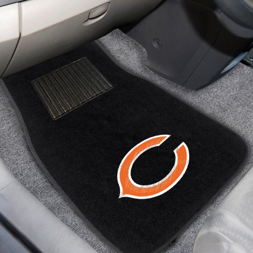 Chicago Bears Embroidered Car Mat Set 2 Pieces C Primary Logo