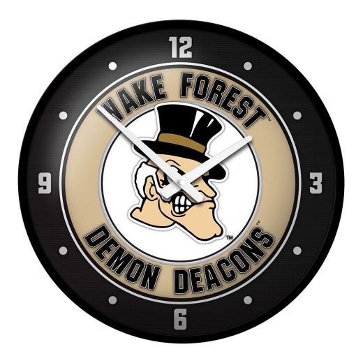 Wake Forest Demon Deacons: Mascot Modern Disc Wall Clock