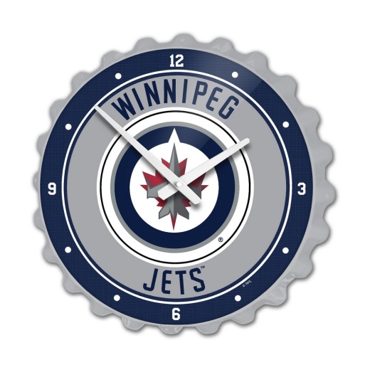 Winnipeg Jets: Bottle Cap Wall Clock