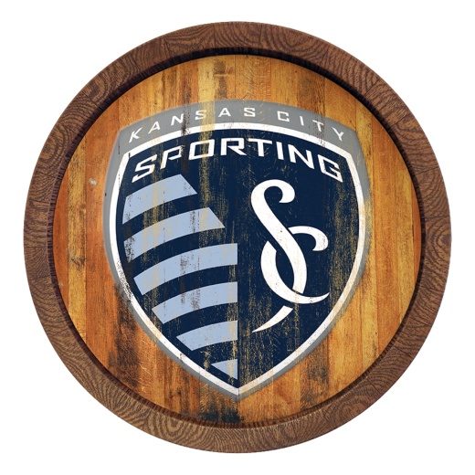 Sporting Kansas City: Weathered "Faux" Barrel Top Sign