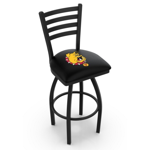 L014 Ferris State Swivel Stool With Black Wrinkle Finish