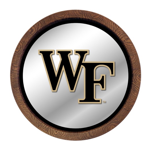 Wake Forest Demon Deacons: "Faux" Barrel Top Mirrored Wall Sign