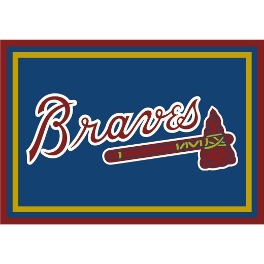 Atlanta Braves 8X11 Spirit Rug