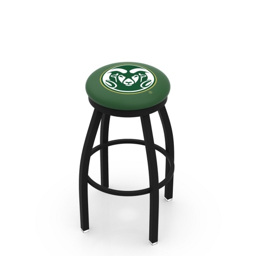 L8b2b Black Wrinkle Colorado State Swivel Bar Stool With Accent Ring By Holland Bar Stool Company