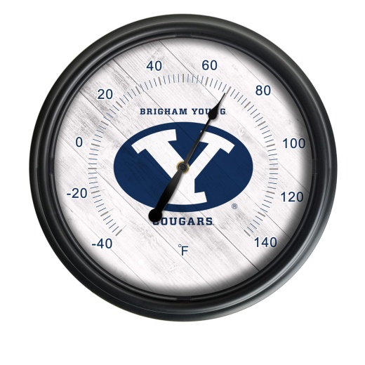 Brigham Young University Indoor/Outdoor Led Thermometer By Holland Bar Stool Company