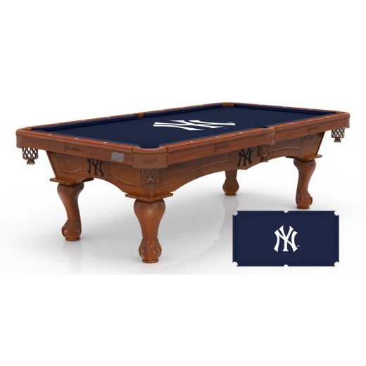 York Yankees 8' Pool Table By Holland Bar Stool Co
