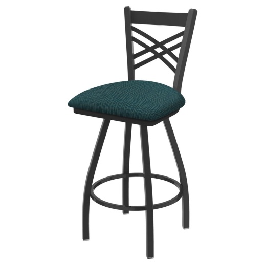 Xl 820 Catalina Swivel Stool With Pewter Finish And Graph Tidal Seat