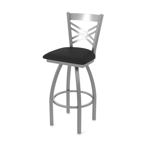 Od820 Catalina Stainless Steel Swivel Outdoor Stool With Breeze Black Seat