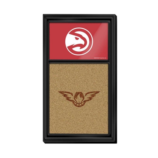 Atlanta Hawks: Dual Logo Cork Note Board