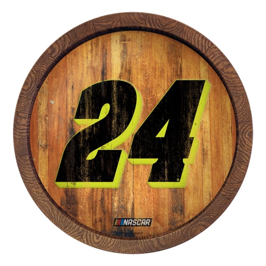 William Bryon: Weathered "Faux" Barrel Top Sign