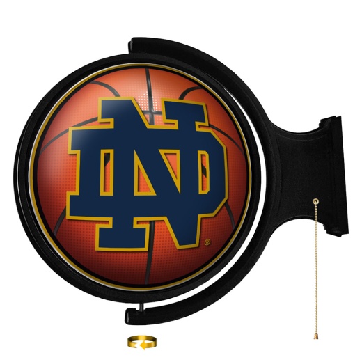Notre Dame Fighting Irish: Basketball Original Round Rotating Lighted Wall Sign