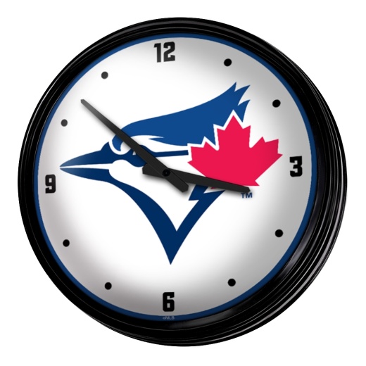 Toronto Blue Jays: Retro Lighted Wall Clock