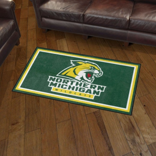 Northern Michigan Wildcats 3Ft. X 5Ft. Plush Area Rug