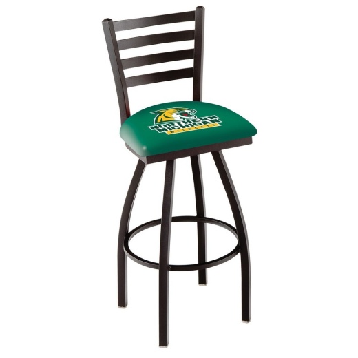 L014 Northern Michigan Swivel Stool With Black Wrinkle Finish